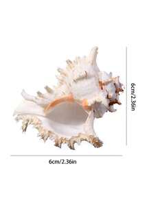 1個海洋貝殼螺形裝飾配件,用於水族箱和魚缸景觀設計 - 彩色 - 查看 5