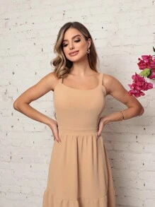 Women Dresses - 米色 - 查看 2