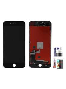 Mobile Phone LCD Screens - Black Screen + Spy Film + Keys + Glue 15ml - View 1