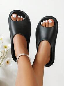 Của phụ nữ Mềm mại Và Thoải mái Dép đi trong nhà - màu đen - Xem 5