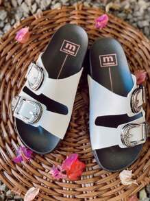 Women Flat Sandals - 白色 - 查看 4