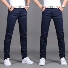 Jeans Caballero Slim Fit Mezclilla Stretch Hombre - Azul - Ver 5