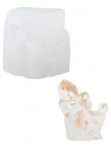 1pc Diy Crystal Epoxy Mold, Silicone Mold For Making Cluster Stone, Suitable For Jewelry Making Diy - Various Styles to Choose from - View 7