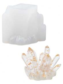 1pc Diy Crystal Epoxy Mold, Silicone Mold For Making Cluster Stone, Suitable For Jewelry Making Diy - Various Styles to Choose from - View 5