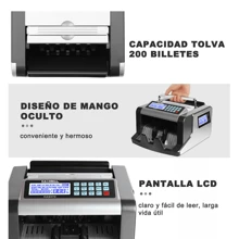 koovi group Contador De Billetes Multidivisas Doble Lcd Kashbill Kash70 - Gris Oscuro - Ver 3