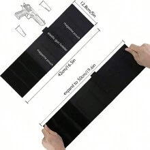 1入黑色腳踝掛袋,適用於隱藏攜帶,戶外戰術隱形腿槍案,運動手機盒腿帶,戰術訓練腳踝腿槍案 - 黑色 - 查看 4