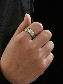 1 Miếng Nam Hip Hop Phong cách Thép không gỉ Sáng Nhẫn , Giải trí & , 5 Kích thước Có sẵn - Nhiều màu - Xem 3