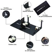 Cortador de botellas de vidrio, cortador de botellas de vino tinto, cortador profesional de botellas de vidrio DIY para vino, cerveza, whisky, champán, se puede utilizar como botella de vidrio DIY para iluminación, florero, lámpara de vela - Negro - Ver 3