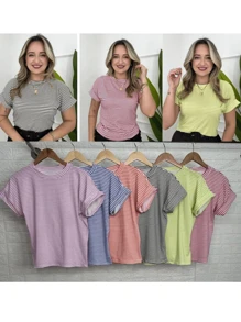 Women Blouses - 紫丁香色 - 查看 2