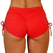 Women Bikini Bottoms - Red - View 3