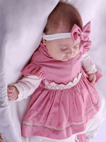 Baby Girls Sets - Màu hồng gỉ - Xem 2