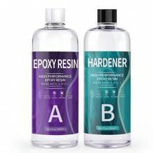 Ein Set Von 1000ml 1:1 Ab-kristallTransparent Epoxidharz Klebstoff Kit Für Diy, Mit Hoher Transparenz Und Gelbfärbungsbeständigkeit, Geeignet Für Die Herstellung Von Silikonformen Und Handwerkskreationen