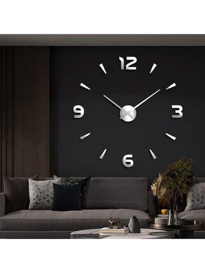 3D Diy Frameless Large Wand Clocks Living Room Moderne Extra Big Stickers Home Kitchen Bedroom Indoor ative Giant Silent Klok Kit Ho Office ation,Home ,Room Birthday Graduation Dormitory Back To School view 4