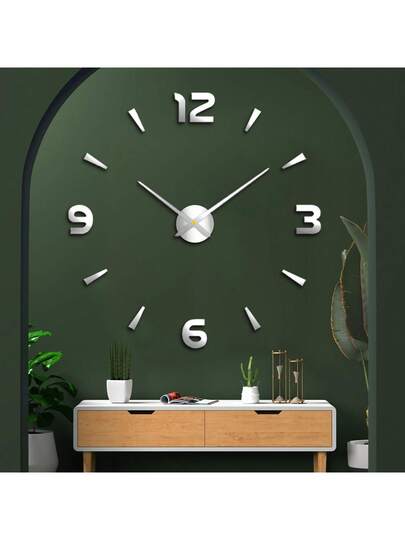 3D Diy Frameless Large Wand Clocks Living Room Moderne Extra Big Stickers Home Kitchen Bedroom Indoor ative Giant Silent Klok Kit Ho Office ation,Home ,Room Birthday Graduation Dormitory Back To School view 2
