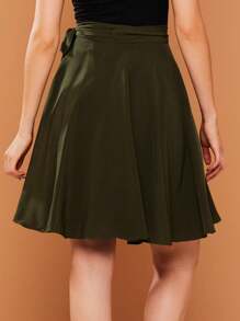 Women Skirts - xanh quân đội - Xem 5