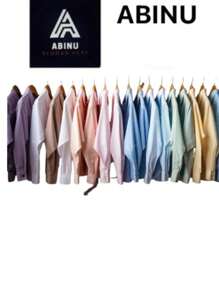 Men Denim Shirts - 紫色 - 查看 4