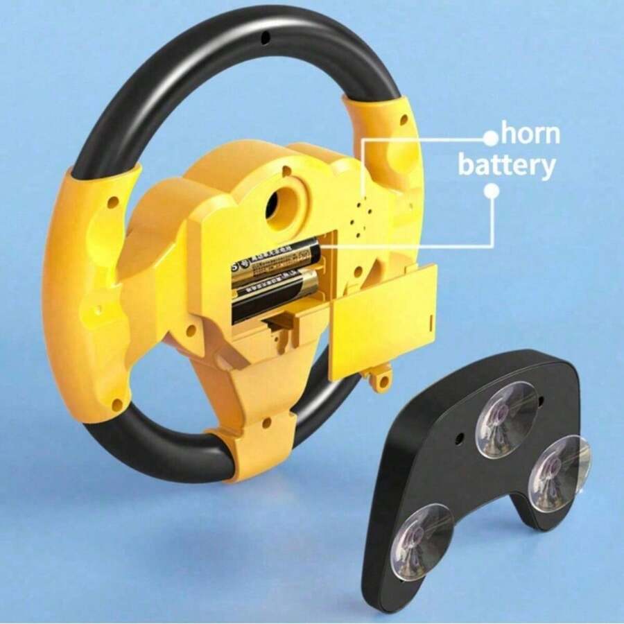 Children's CoPilot Steering Wheel Baby Back Seat Car Simulation