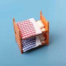 1pc Toy For Girls 1:12 Scale Miniature Landscape Cute Realistic Mini Furniture Bunk Beds, Family Toys,Tent For Kids,Mini Things>Miniatures For Teenager
