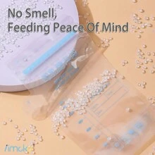 Iimcko® 30入組母乳儲存袋,適用於母乳餵哺的牛奶袋,帶150ml/250ml自立式設計的一次性儲存袋,無漏的牛奶冷凍袋 - 無色 - 查看 9