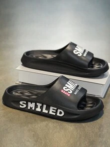 Men's Summer Slipper Indoor Anti-Slip Water-Resistant Lightweight Thick Sole Soft Bottom Open Toe Beach Sandal, Outdoor Fashionable Casual Wear, Perfect For Travel, Beach & Holiday