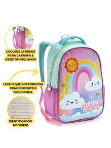 Mochila Infantil Escolar Passeio Menina Estampas Fofas