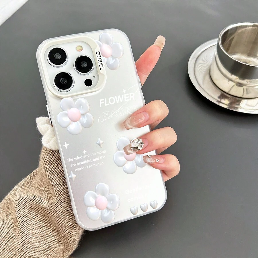 1入3d圖案防滑防震手機殼,適用於 Iphone 7/8/11/12/13/14/15/x/xr/xs/plus/pro/pro Max/se 2 - 銀色[0] - 查看 1