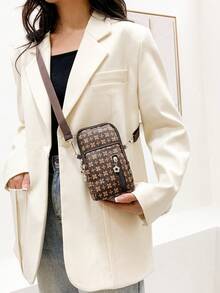 女士手机包，迷你斜挎包，竖款零钱包，运动腕包，带耳机孔的迷你休闲斜挎手机包，适合白领、大学生、上班族、商务人士、通勤族、办公室等各种场合，周年纪念日、情侣、生日、情人节、圣诞节、感恩节等节日礼物 - 彩色 - 查看 3