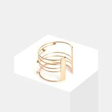 SOHI Women Gold-Toned Cuff Bracelet - 金色 - 查看 4