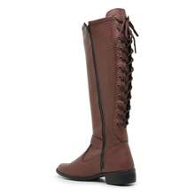 Women Knee-High Boots - Camel - View 5