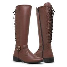 Women Knee-High Boots - Camel - View 1
