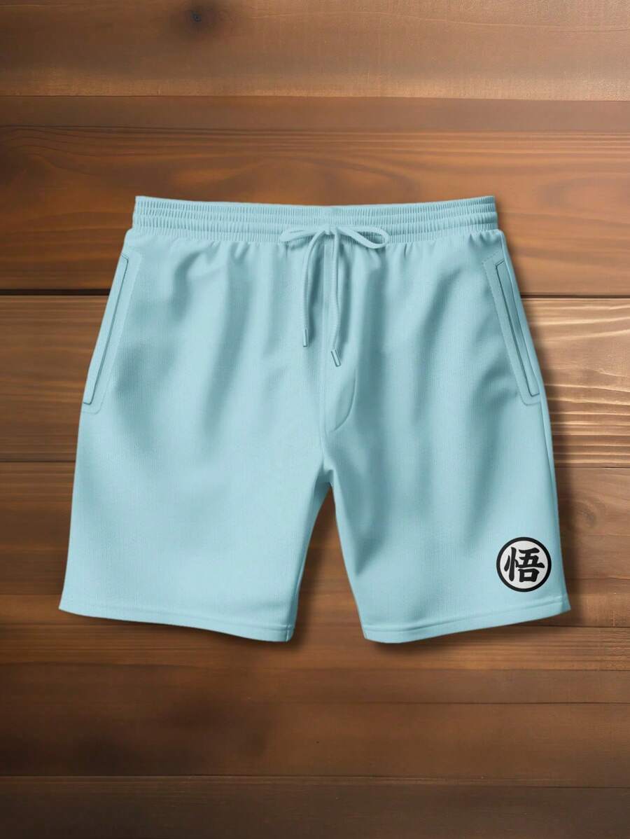 Men Shorts - 淺藍色 - 查看 1