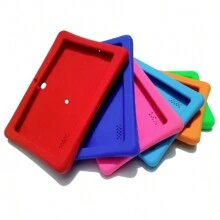 Funda 7 pulgadas Anti Golpes para Tablet Funda Universal Silicon Uso Rudo Negro - Negro - Ver 2