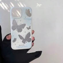 雙層imd雷射印花蝴蝶手機殼/相容於iphone 15promax/11/13/12promax/14promax - 彩色 - 查看 3