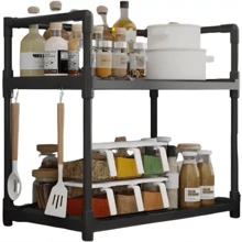 Estante Organizador De Cocina Multifuncional De 2 Niveles - Multicolor - Ver 4