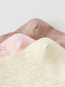 4對/包寶貝女孩網紗花邊襪子,透氣舒適,適用於日常或婚禮穿著 - 彩色 - 查看 8