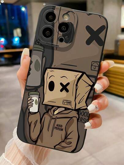 1pc Papercraft Design Plain Phone Case Compatible With Apple, /Galaxy, Infinix, Redmi, OPPO, VIVO, Realme Waterproof Shockproof Anti-Fall Scratch Resistant