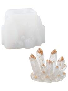 1pc Diy Crystal Epoxy Mold, Silicone Mold For Making Cluster Stone, Suitable For Jewelry Making Diy - Various Styles to Choose from - View 10