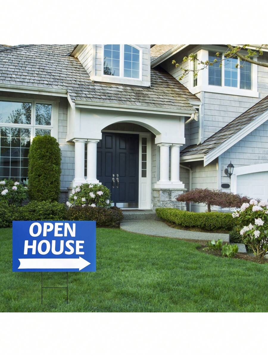 8 Pack Corrugated Plastic Yard Signs 24x36 For Outdoor, Open House ...
