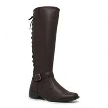 Women Knee-High Boots - Óxido marrón - Ver 4