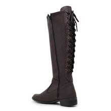 Women Knee-High Boots - Óxido marrón - Ver 5