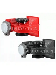 Claxon Corneta Bocina Tono Tren Uso Rudo Súper Potente,Claxón Corneta bocina 115±5(db) para coche motocicleta,Electrónica para Coches,Accesorios Electrónicos para Coches,Claxon De Coche Profesional De 115±5(db)- Universal Para Motocicletas, Camiones, Coches Y Barcos - Duradero, Resistente Al Agua Y Con Tono Alto/bajo - Claxon De Coche De Alto Volumen De 12(V) - Rojo - Ver 9