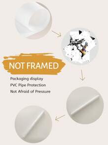 3pcs/Set Graffiti Holding Hands Canvas Print - Abstract Paintings For Living Room Wall Art And Couple Gifts,No Frame - Multicolor - View 9