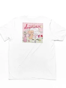 Royale Clothes-White T-Shirt, Dramatic Short Sleeve - 白色 - 查看 3