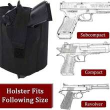 1入黑色腳踝掛袋,適用於隱藏攜帶,戶外戰術隱形腿槍案,運動手機盒腿帶,戰術訓練腳踝腿槍案 - 黑色 - 查看 3