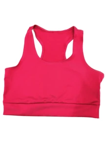 Top Academia Plus Size Moda Fitness Roupas Para Academia - Pink - Visão 1