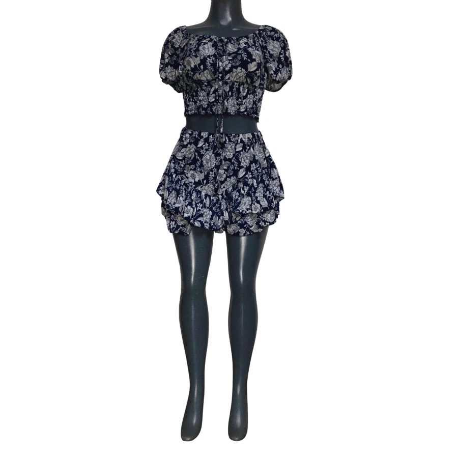 CONJUNTO TOP`Y SHORT FALDA - B - Ver 1