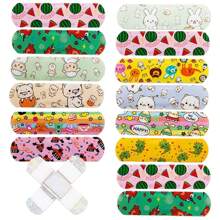 (30 件卡通风格创可贴)卡通创可贴，多用途防水创可贴，采用 PE 材料制成，脚部防磨损贴，创意绷带，适用于户外、运动、旅行、家庭、办公室、学校 - 杏色 - 查看 12