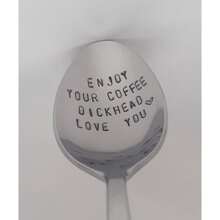 1 pieza, Cuchara de café divertida Regalo del Día de San Valentín para él - Regalo perfecto para aniversario y novio Vuelta al colegio