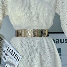 夏季時尚女性腰帶,適合作為女士的禮物 - 金色 - 查看 2