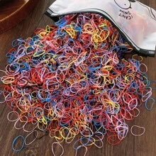 2000 Pcs Girls Mini Hair Rubber Bands,Hair Ties, Soft Hair Elastics Ties, Cute Colorful Ponytail Holder Hair Accessories For Daily Use